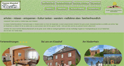 Desktop Screenshot of pension-klaashof.de