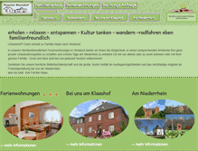 Tablet Screenshot of pension-klaashof.de
